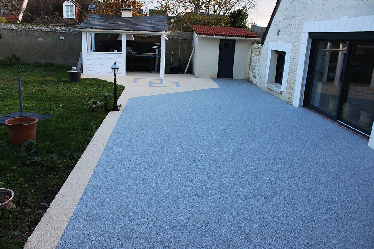 Terrasse en Granula de Marbre drainant